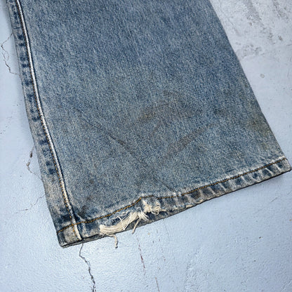 Levis 501 Vintage Y2K XX Straight Leg Jeans 90s Blue Light Wash 38x29 Act 36x27