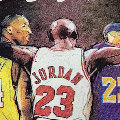 Legends Kobe Lebron Micheal Jordan Vintage T Shirt Friends Basketball Rap Sports