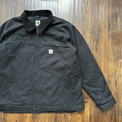Carhartt Duck Detroit Jacket Men’s Size 3XLT CT103828 Black Hip Hop Rap Work VTG