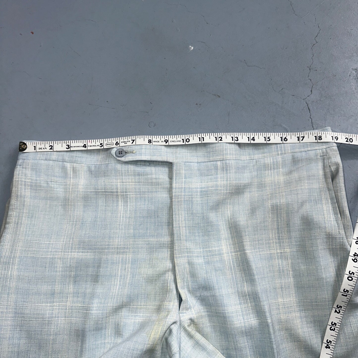 VTG Mens 3 PC Suit 44 Jacket Coat Pants Vest Plaid Rockabilly 70s Stained