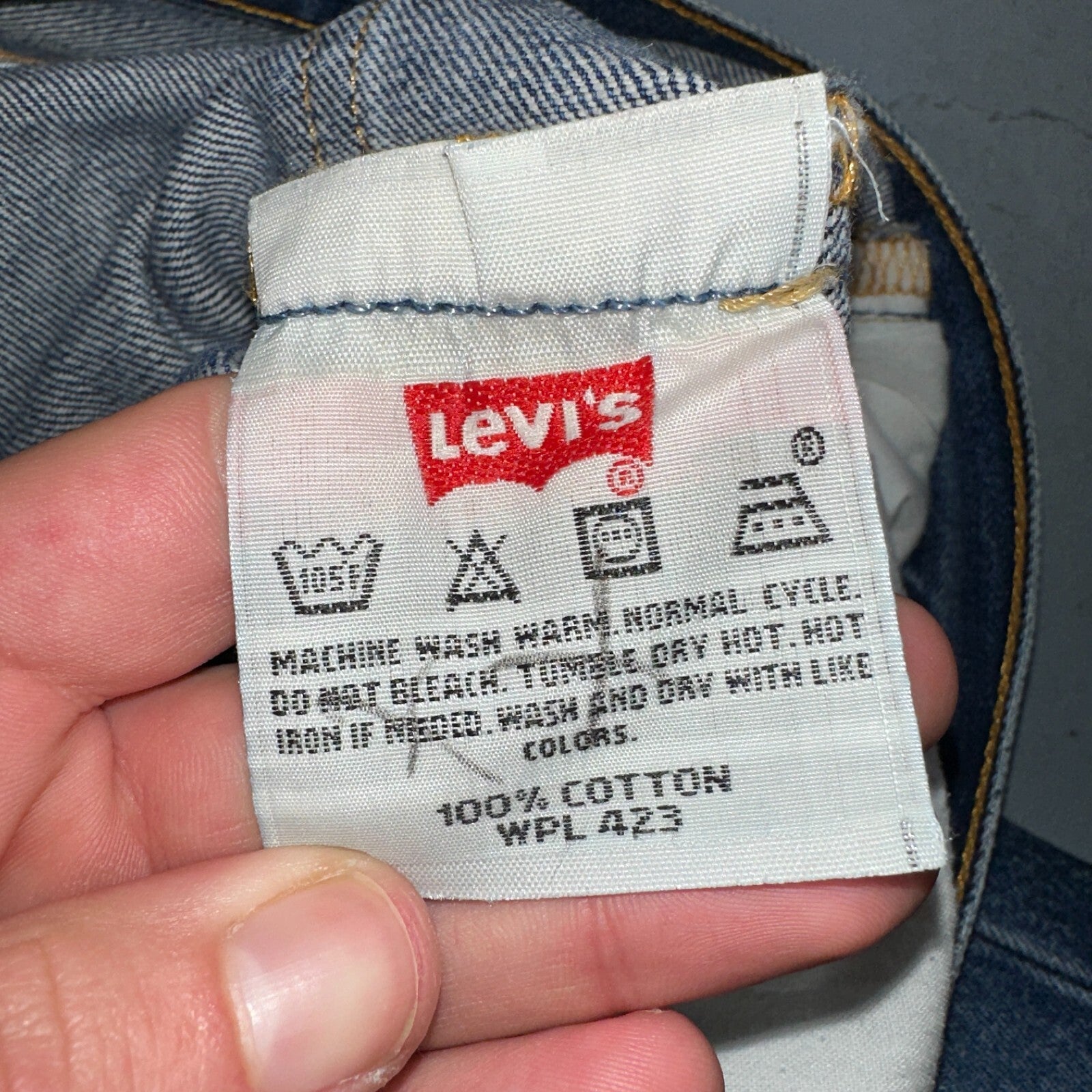 Levis 501 Vintage 90s XX Straight Leg Jeans Y2K Med Wash 33x32 Act 32x31