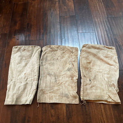 Vtg The First National Bank Money Bag Cloth Bag Portland Oregon California 1940s