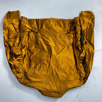 Romeo Gigli Yellow Gold Silk Button Jacket Shirt Blouse VTG Size 42 Italy RARE