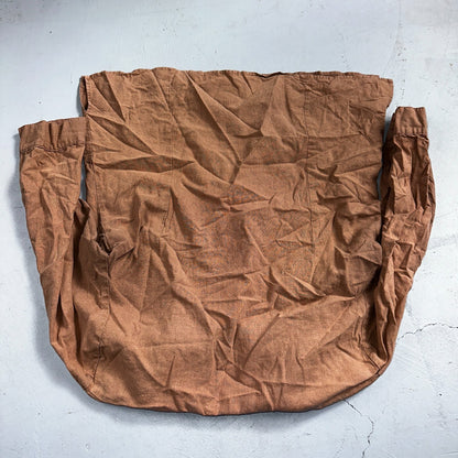 E-COL-O-GIE Womens Large Brown Linen Button Up Shirt Large Cotton VTG Y2K