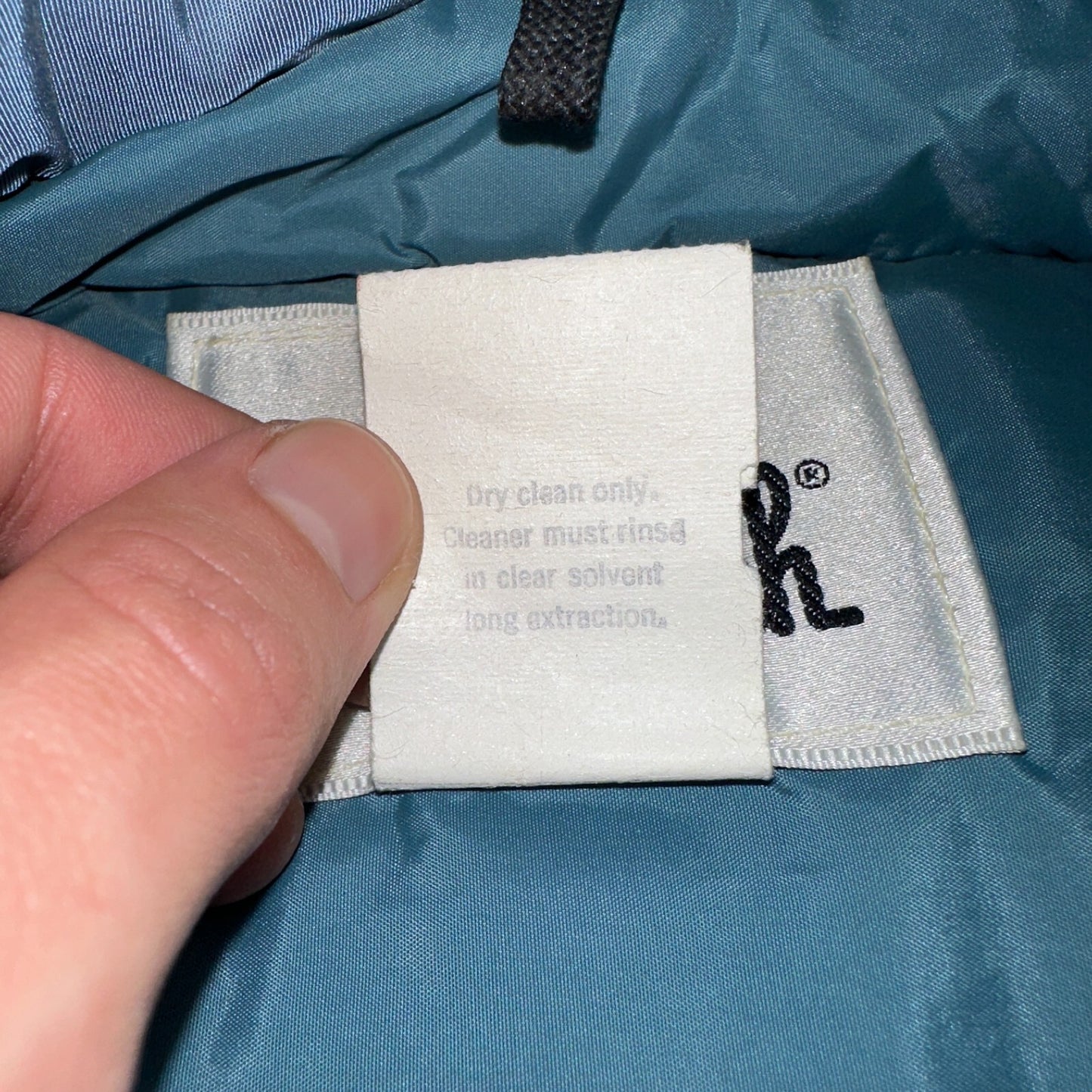 Woolrich VTG Vest Mens L Baby Blue Puffer Down Quilted Snap Up Made In USA 80s