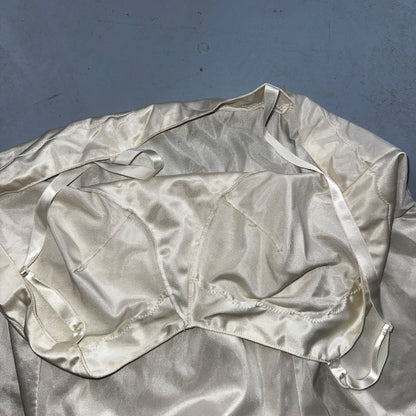 Vintage 1970s Sears Lingerie Slip Dress Sleepwear Full Sweep Nightgown Lace 70s