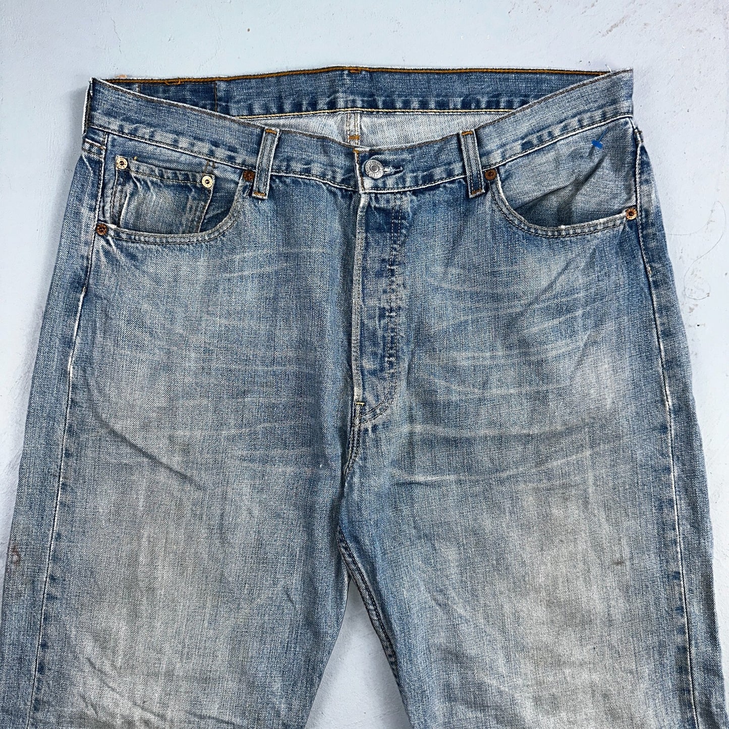Levis 501 Vintage Y2K XX Straight Leg Jeans Blue Light Wash 36x36 Act 35x34