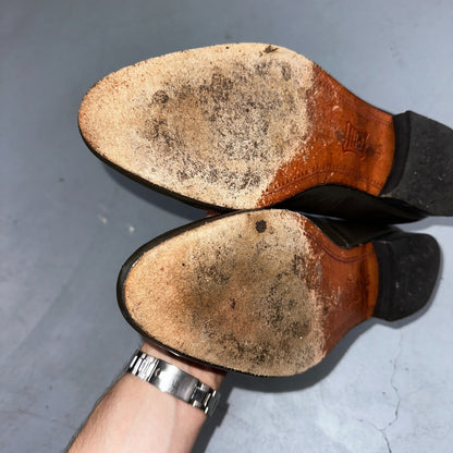 Giorgio Brutini Men Crawley Kidskin Leather Slip On Pump Loafer Gray 8.5 BLEMISH