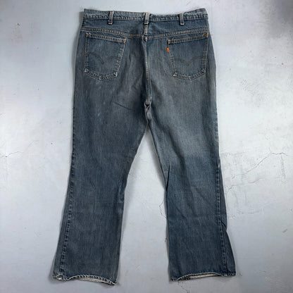 Levis 646 Vintage 70s USA Orange Tab Bootcut Flare Blue Bell Bottom Jeans 40x30