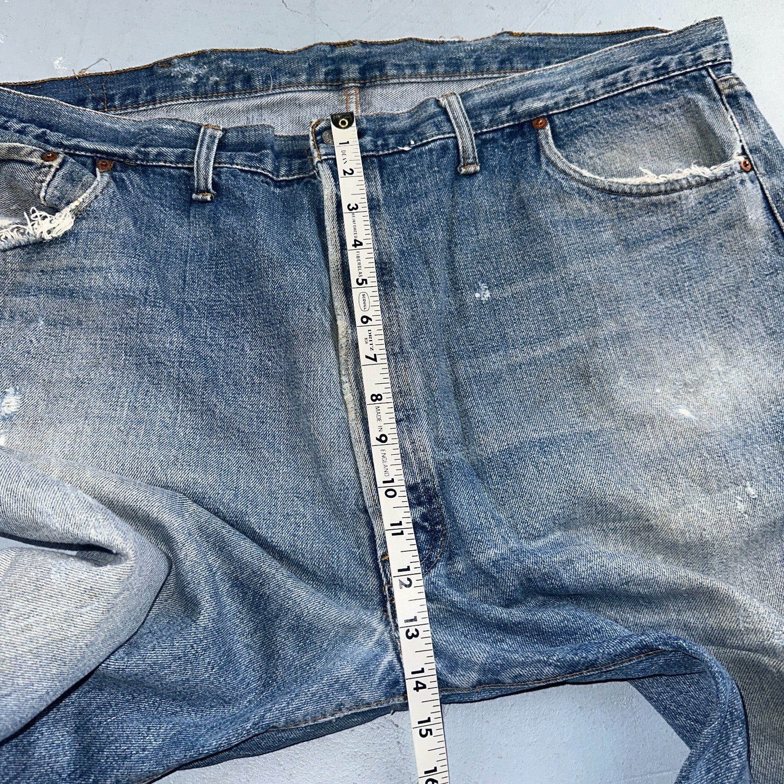 Levis 501 Vintage 70s SS Redline Selvedge USA XX Jeans Med Wash 48x30 Act 43x22