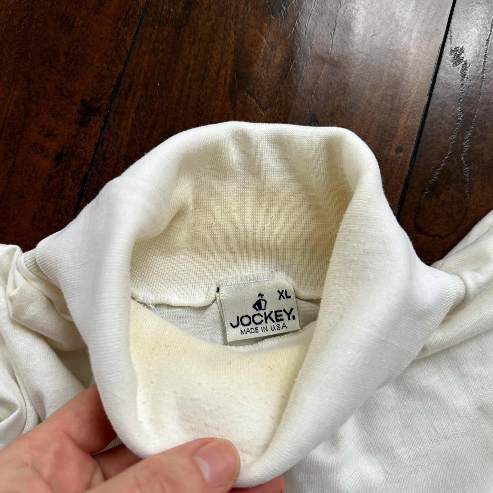 Jockey XL USA Vintage T Shirt Single Stitch lot of 2 White Maroon 1990s 90s Golf