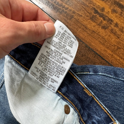 Levis 501 Vintage Y2K Straight Leg XX 2000s Jeans 38x30 Med Wash Act 36x27