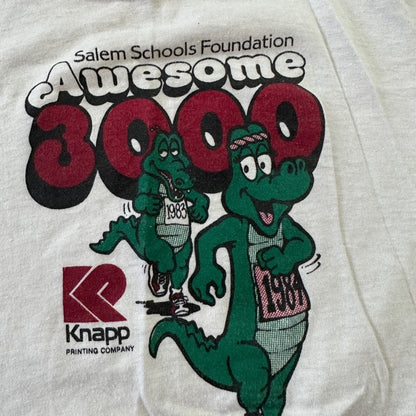 Salem Oregon Running Crocodile Kids Vintage T Shirt 80s Knapp 1984 Marathon