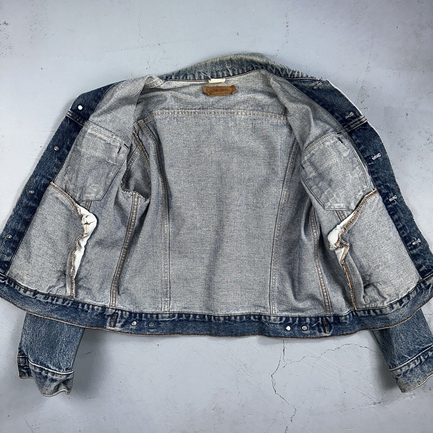 Levis VTG Denim Size 42 Type 3 III Trucker Jean Jacket Med Blue Wash 1980s 80s