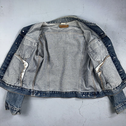 Levis VTG Denim Size 42 Type 3 III Trucker Jean Jacket Med Blue Wash 1980s 80s