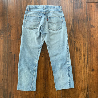 Levis Vintage 80s Redline Selvedge USA 501 XX Jeans 66 70s 32x34 Act 30x26