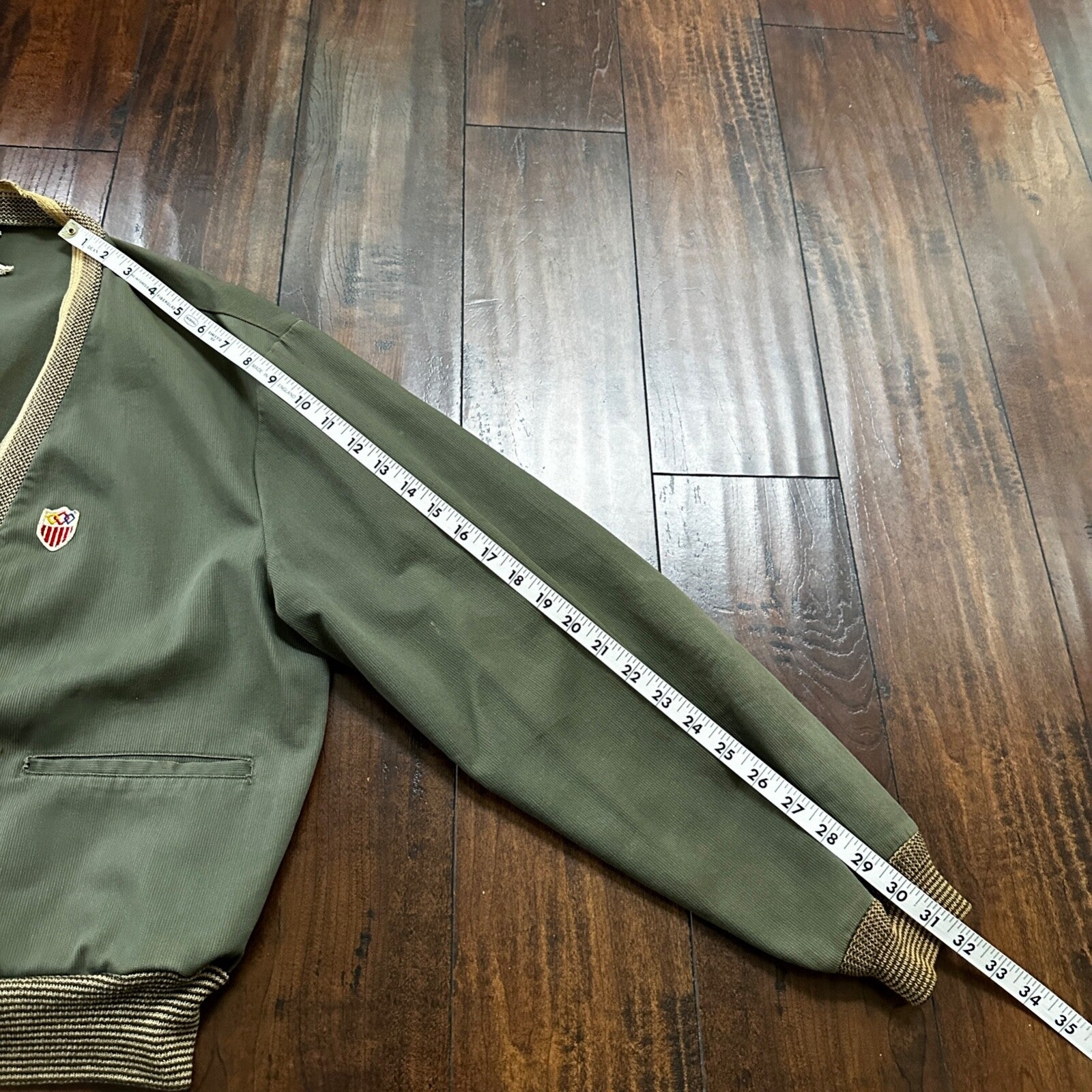 Vintage 60s Sport King Canvas M Montgomery Ward Green Rockabilly Grandpa 1960s