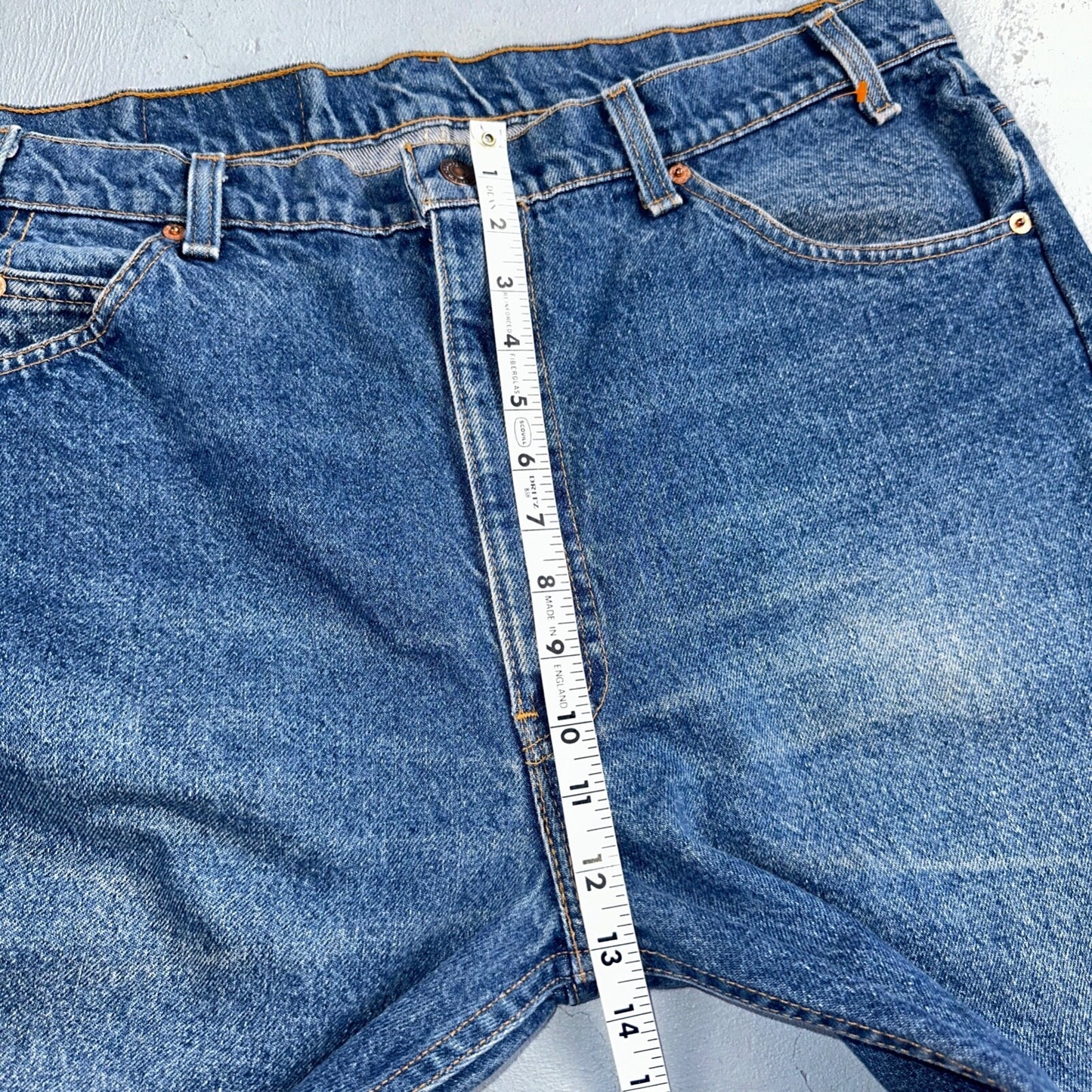 Levis 505 Vintage 90s USA Orange Tab Jeans 40x32 Blue Med Wash 501 Act 38x31