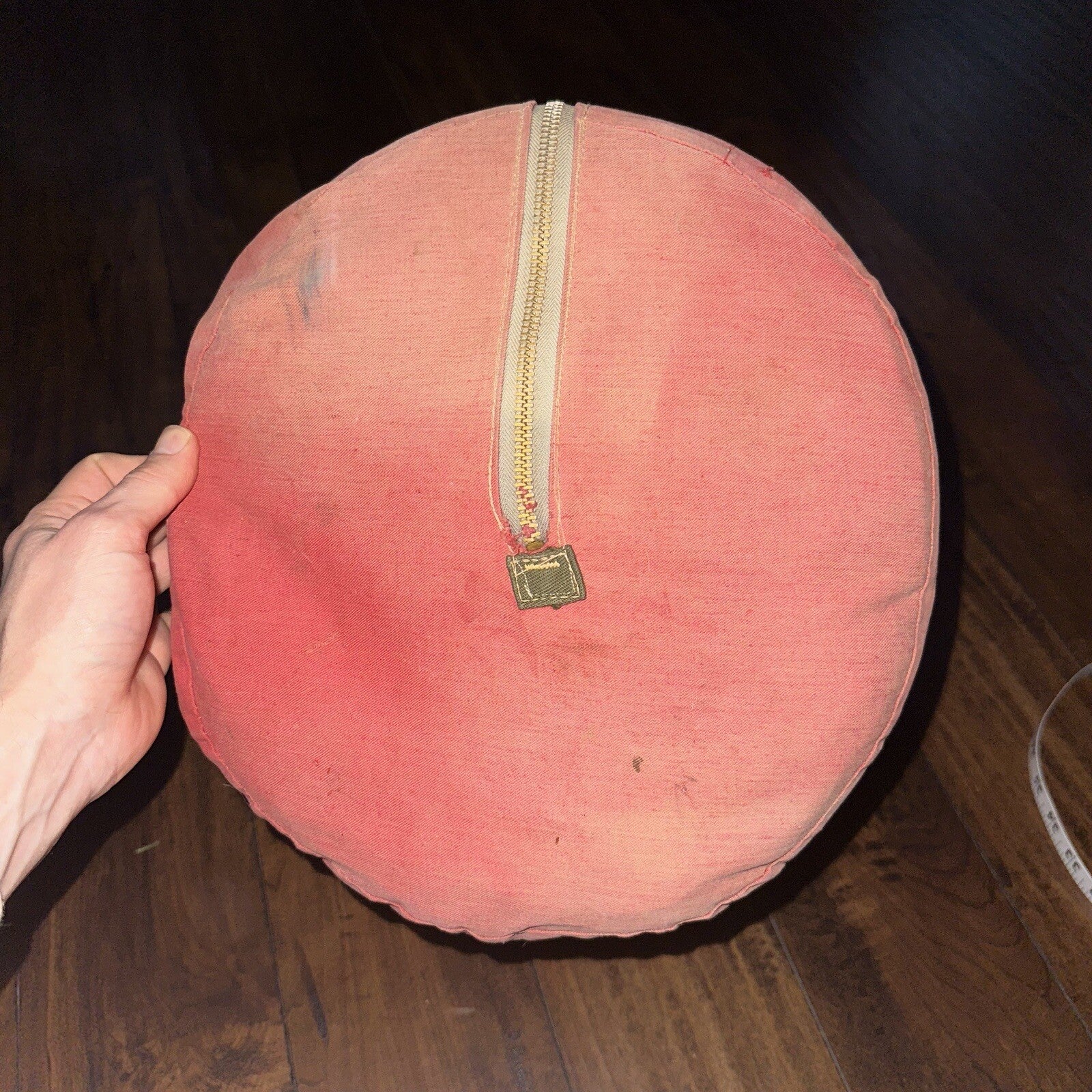 Vtg Sleeping Bag Canvas Red Duffle Bag USA Bell System Talon 1940s 40s 50s WWII