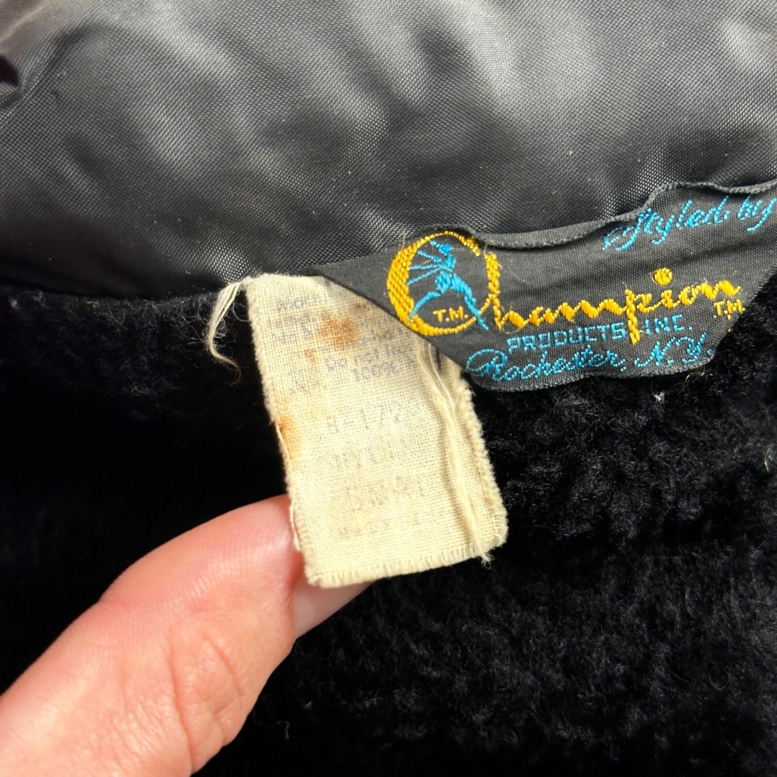 Champion Rare Vintage 70s Button Up Black Coach Windbreaker Lined Dallas Booster