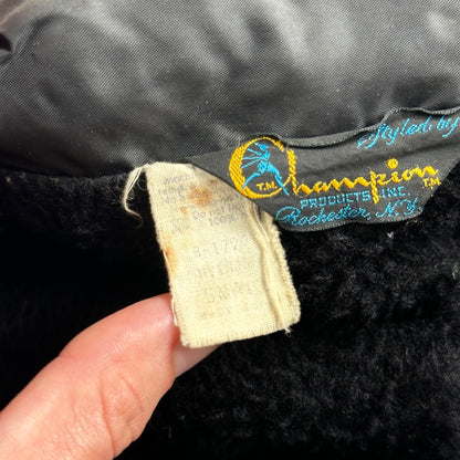 Champion Rare Vintage 70s Button Up Black Coach Windbreaker Lined Dallas Booster