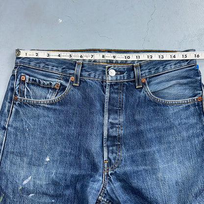 Levis 501 Vintage 90s XX Straight Leg Jeans Y2K Med Wash 33x36 Act 32x34
