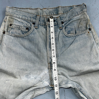 Levis 505 VTG 70s SS Redline Selvedge USA XX Jeans Light Wash Talon Act 29x34