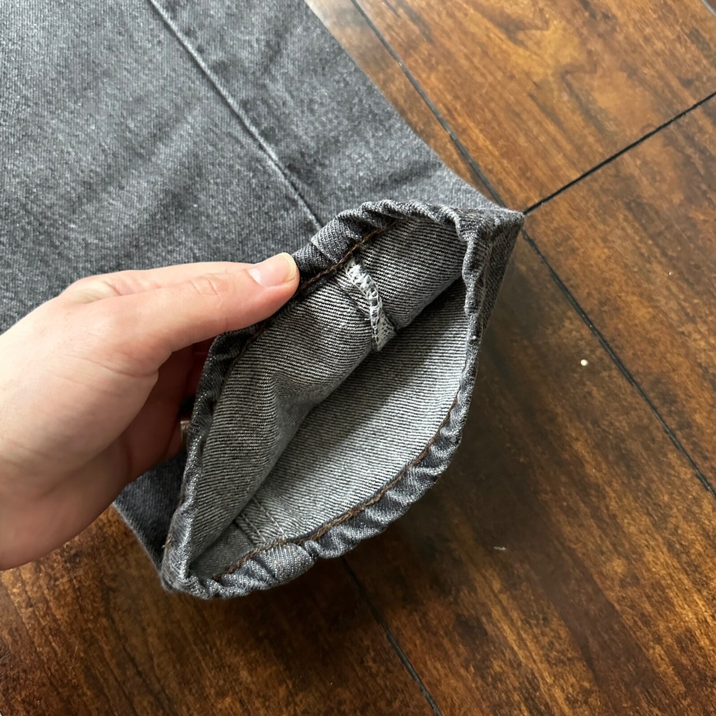 Vintage 90s Levis 505 34x30 Made In USA Tag Jeans Faded Grey 501 80s 31x28