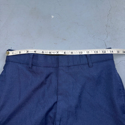 Vintage DPSC Air Force Pants Mens 30R Navy Blue Wool Blend Trouser 28x30 90s