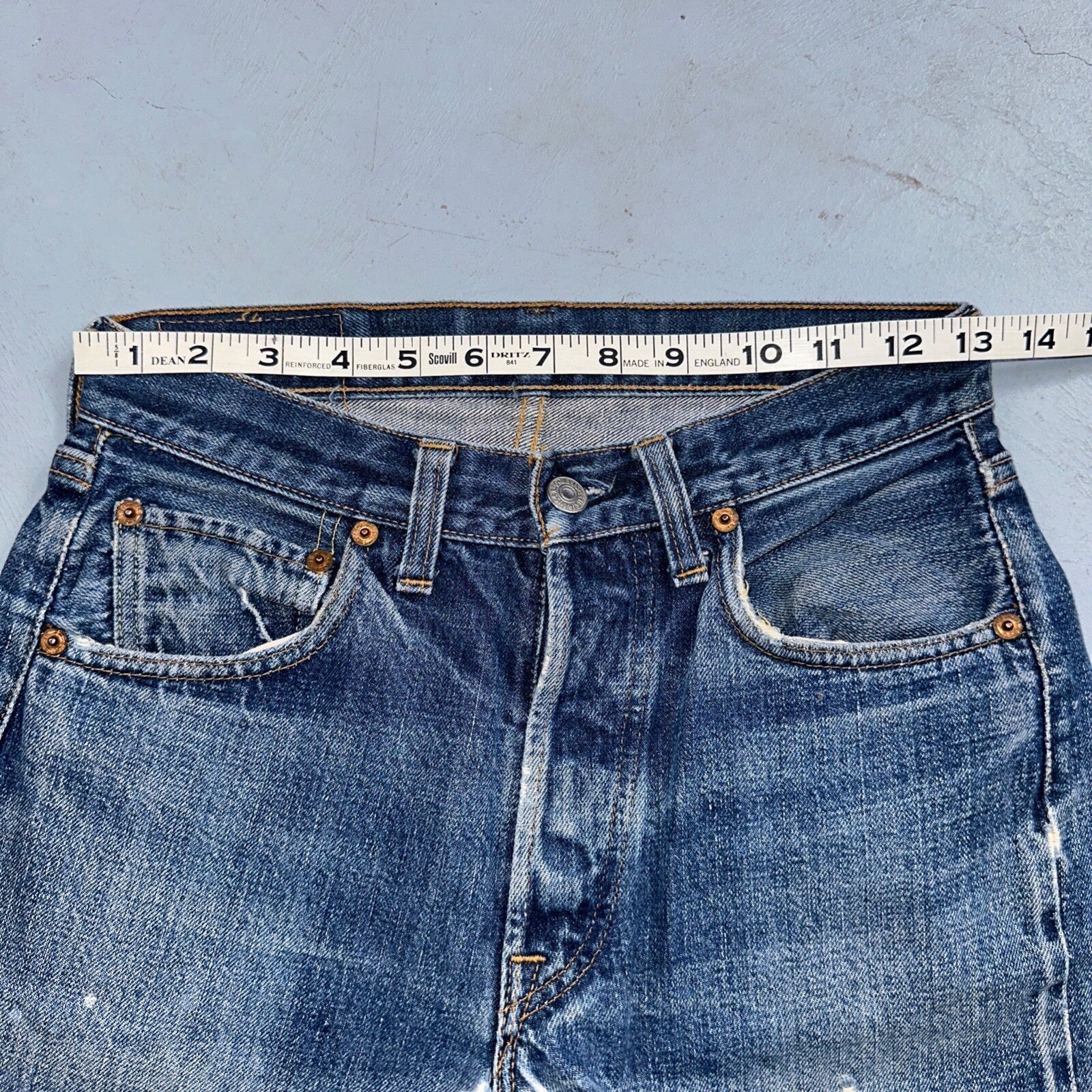 Levis 501 Big E Vintage 60s Redline Selvedge USA XX 1960s Jeans 66 Act 26x27