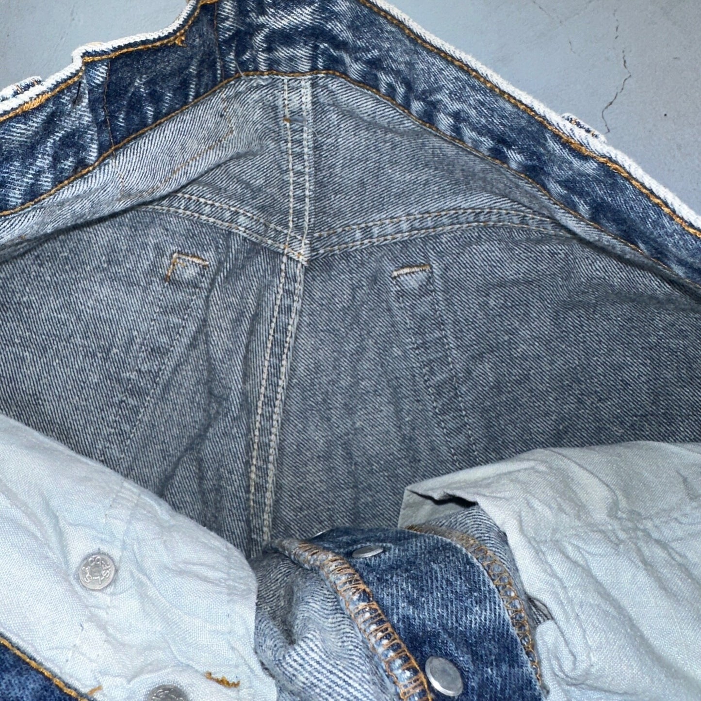 Levis 501 Vintage 90s USA XX Straight Leg Jeans Blue Med Wash 31x34 Act 29x32