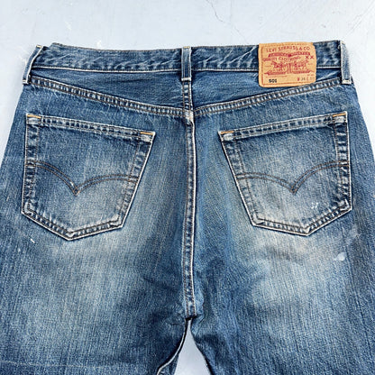 Levis 501 Vintage Y2K XX Straight Leg Jeans Blue Light Wash 34x32 Act 33x30