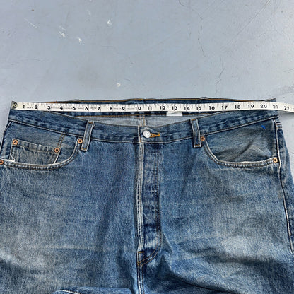 Levis 501 Vintage 90s XX Straight Leg Jeans Y2K Med Wash 42x30 Act 42x31