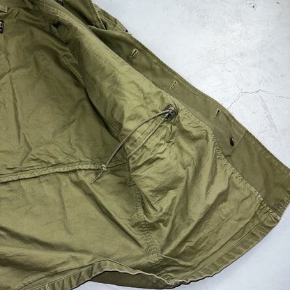 Vintage US Military OG-107 Cotton Sateen Wind  Jacket Small Regular 1961 Patches