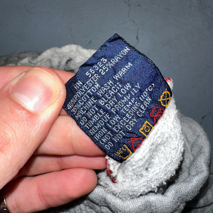 Nike Vintage 80s Sweatpants Large Gray Red Trim Blue Tag 1980s Cotton Jogger