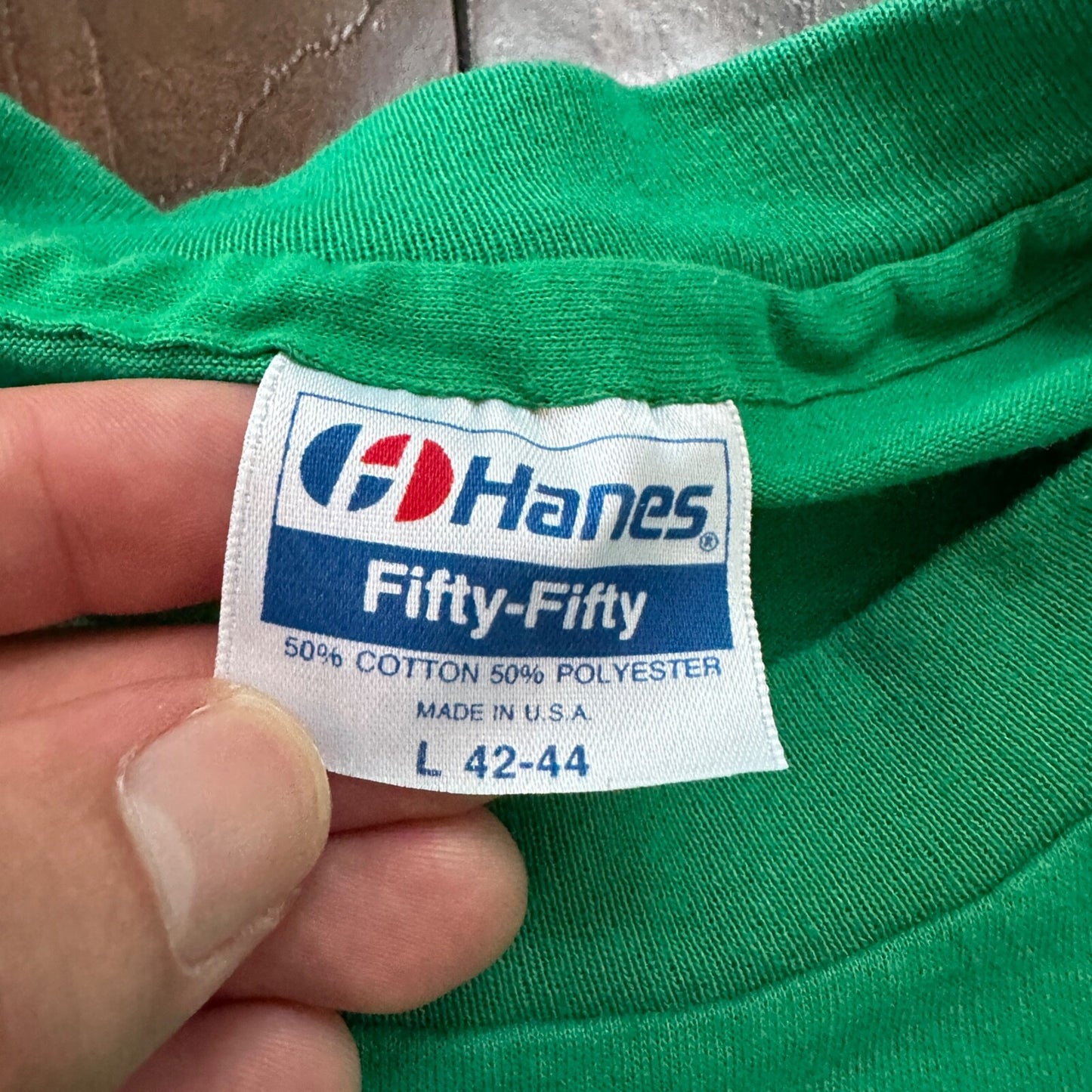 Dallas Oregon Vintage T Shirt Green Lucky Style 80s Hanes USA PDX Portland