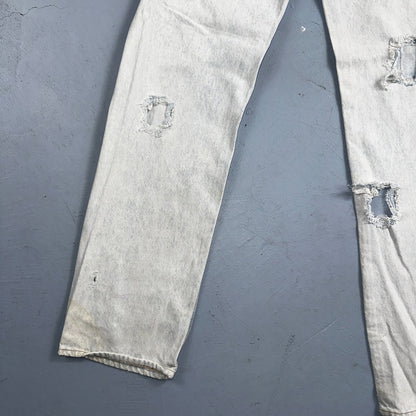Levis 501 Vintage 90s USA XX Straight Leg Jeans 32x34 Blue Light Wash Act 29x32