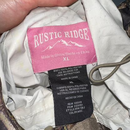 Rustic Ridge XL Womens Camo Jacket Realtree Hunting Light Needs Cleaning