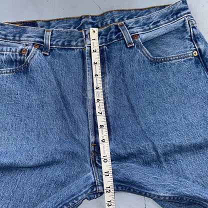Levis 501 Vintage 90s USA XX Straight Leg Jeans Blue Med Wash 36x30 Act 34x29