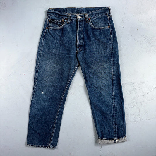 Levis 501 VTG 70s SS Redline Selvedge Jeans XX Med Wash 34x29 Act 31x25