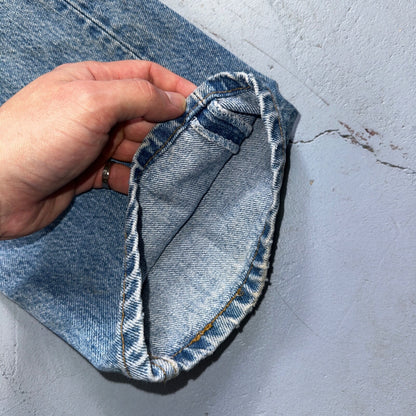 Levis 501 Vintage 90s USA XX Straight Leg Jeans Blue Light Wash 34x36 Act 32x35