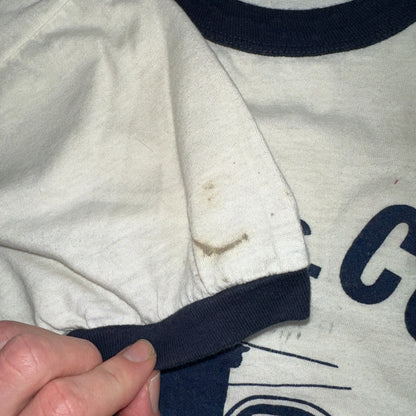 1970s Salem Oregon Ringer VTG T Shirt Borg Cox 1975 Sports Tennis PDX College