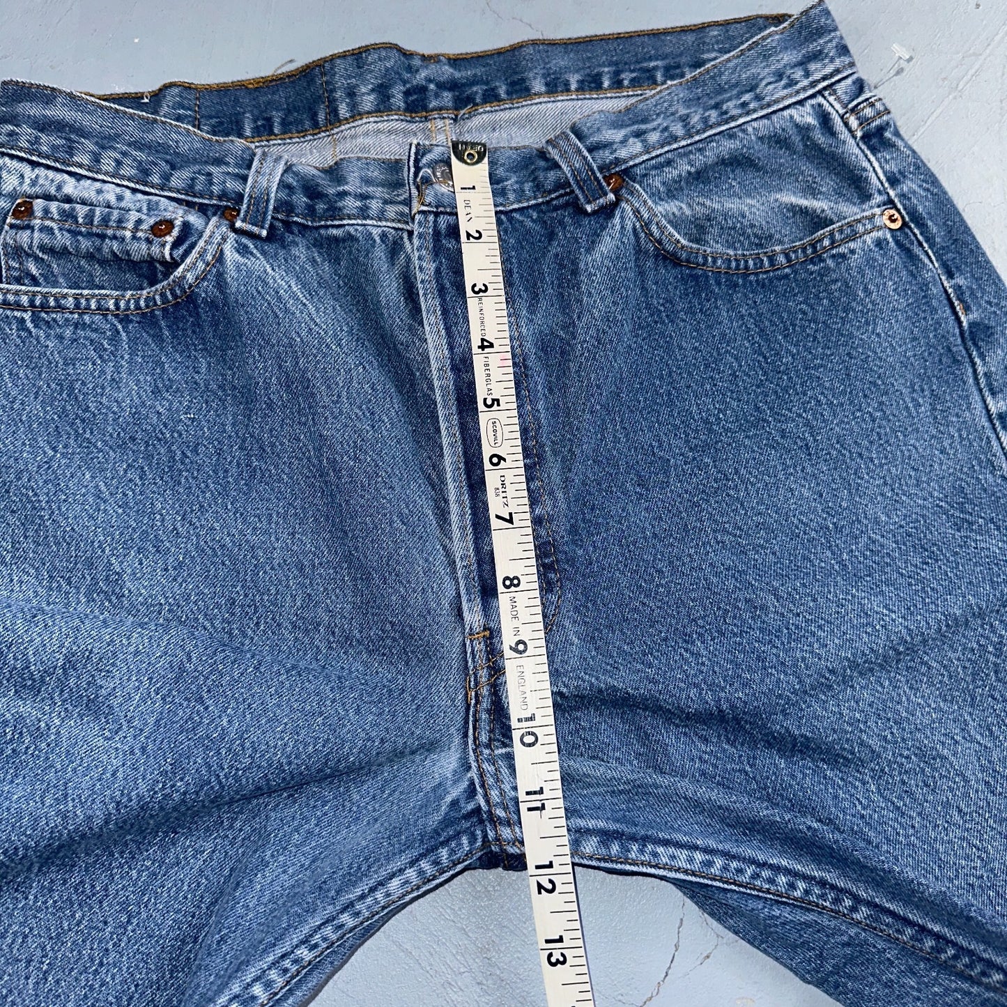 Levis 501 Vintage 80s USA XX Straight Leg Jeans Blue Med Wash 1980s Act 31x31