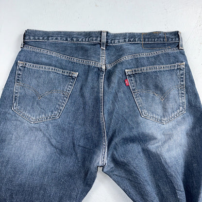 Levis 501 Vintage Y2K 90s XX Straight Leg Jeans Blue Med Wash 38x34 Act 39x34