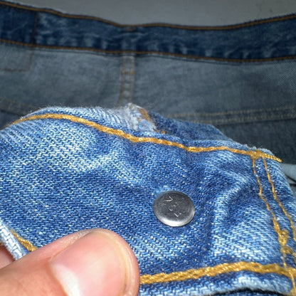 Levis 501 Vintage 90s USA XX Straight Leg Jeans Blue Med Wash 38x30 Act 36x29