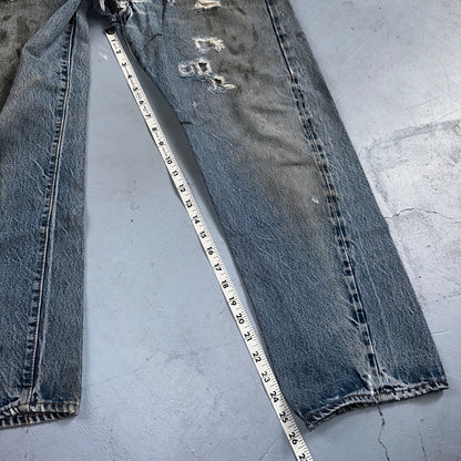 Levis 501 Vintage 80s Redline Selvedge USA XX Jeans Med Wash 34x30 Act 32x26