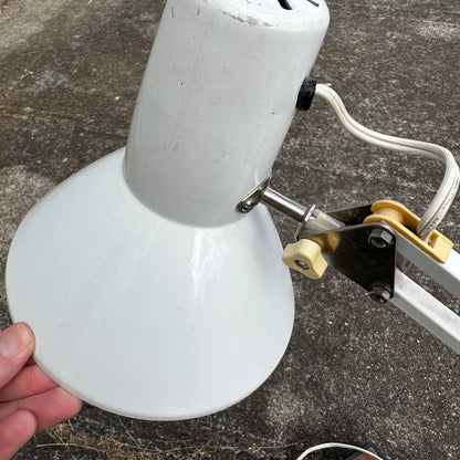 Vintage Industrial Lamp Articulating Workbench Light MCM Mid Century Style