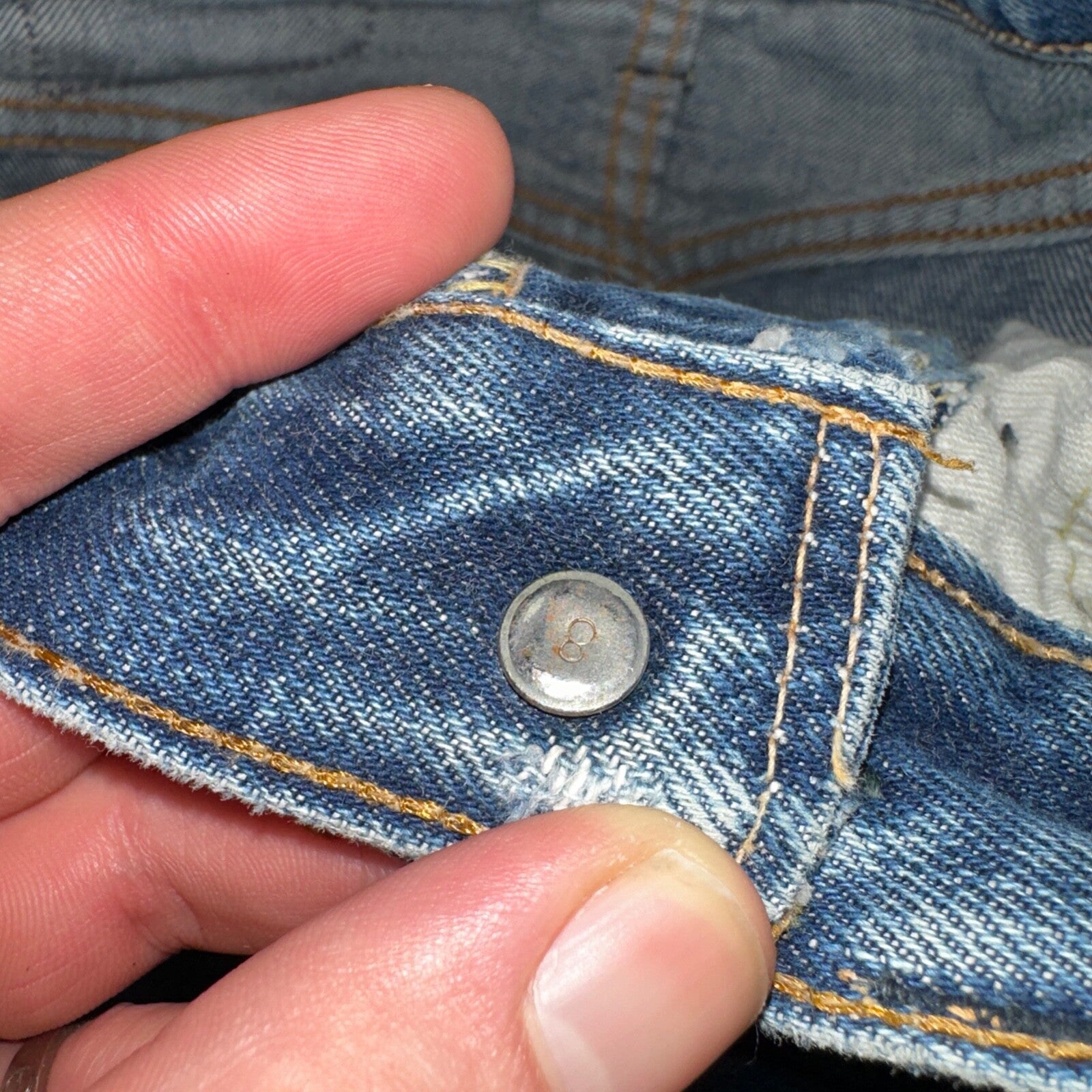 Levis 501 Big E Vintage 60s Redline Selvedge USA XX 1960s Jeans 66 Act 23x26
