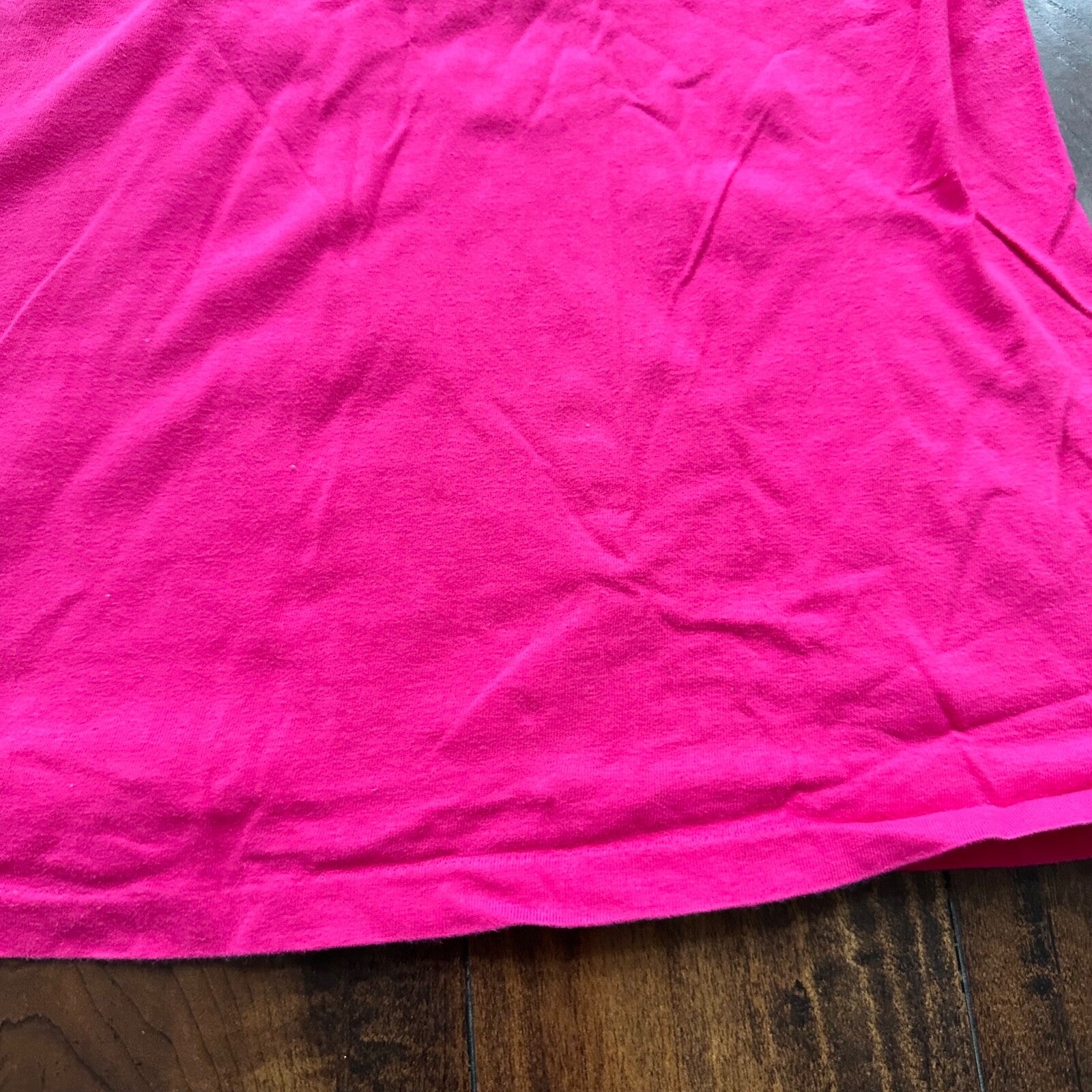 Hanes Beefy Blank Vintage T Shirt 80s Pink Simple Cool Single Stitch USA 90s