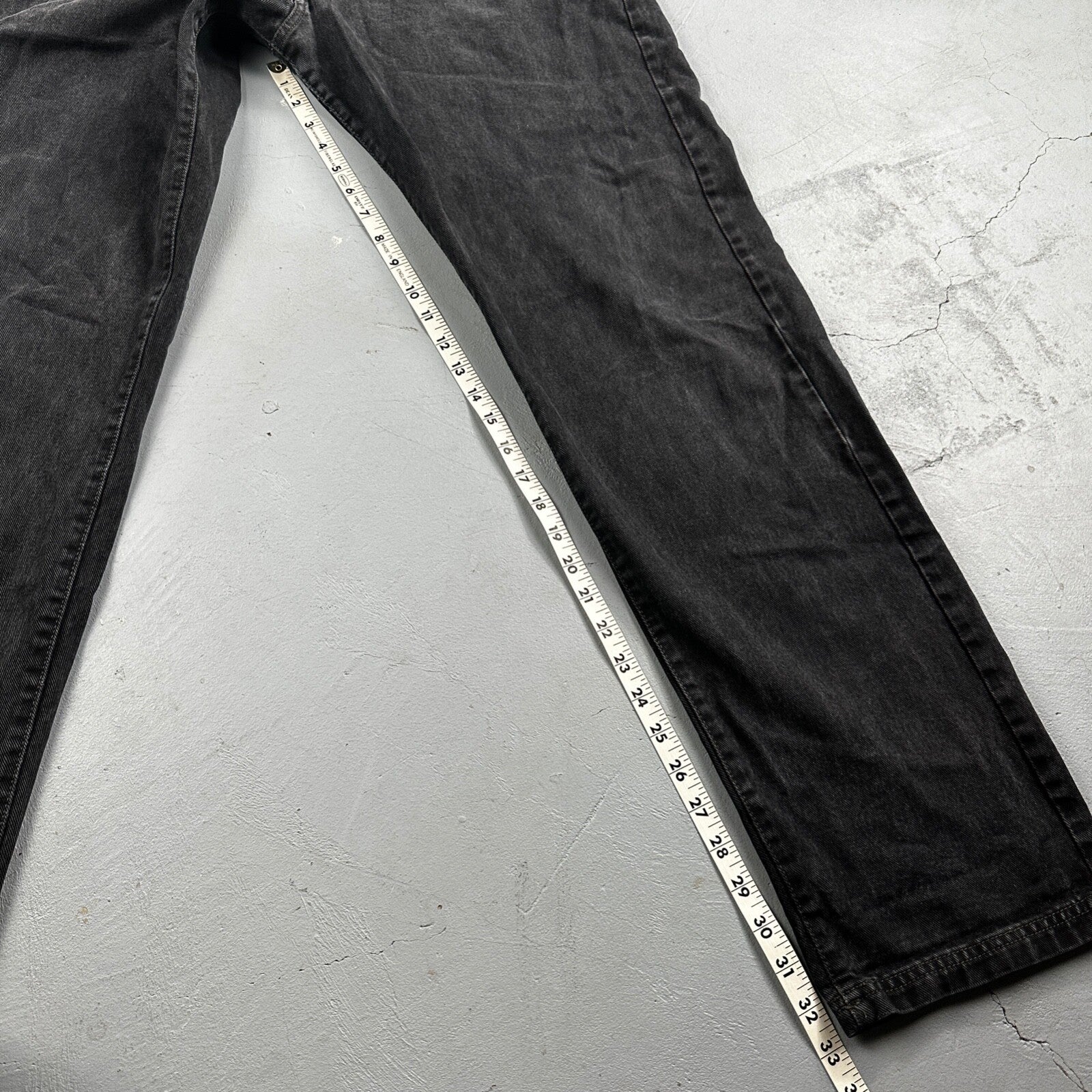 Vtg Diesel Men Saddle Relaxed Fit Black Jeans 32x33 Fits 31"  Made in Italy Y2K